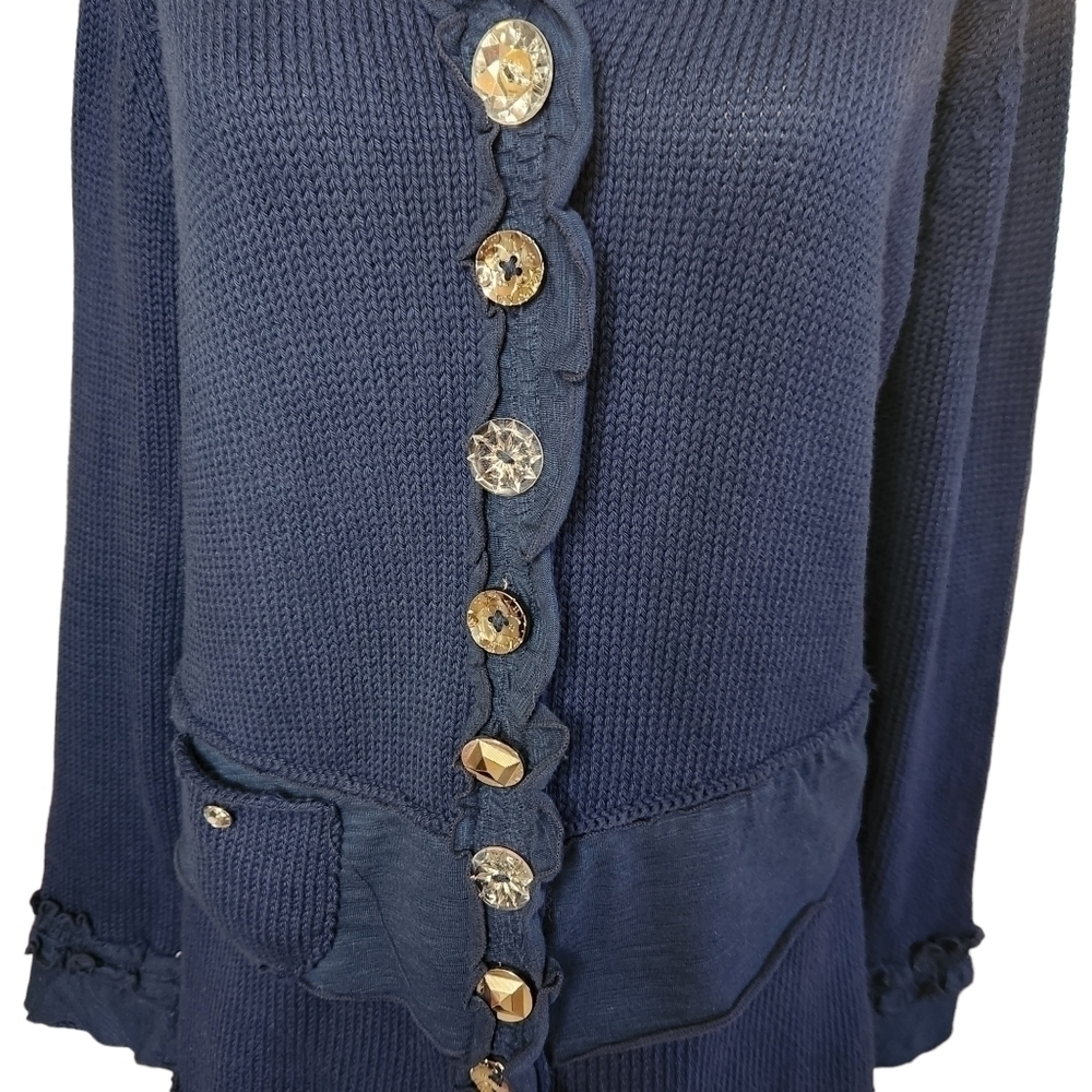 Pure Handknit Button Down Cardigan - Picture 2 of 6